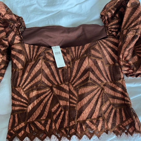 ANTHROPOLOGIE Shine Lace Blouse - Eva Franco - Picture 6 of 7